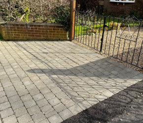 Driveway apron after