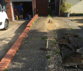 Driveway and path before